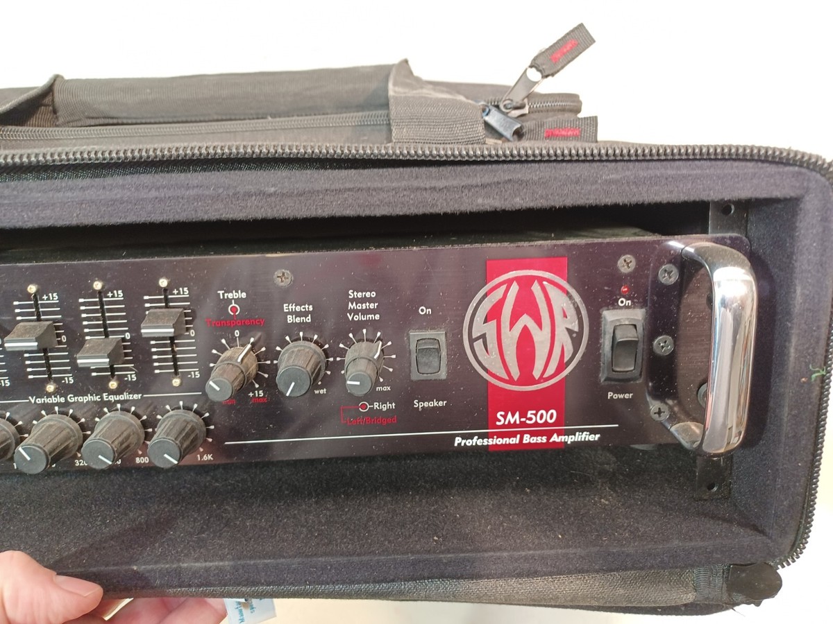 SWR SM-500 Bass Amp Head w/ Gator rack mount bag Tube pre-amp