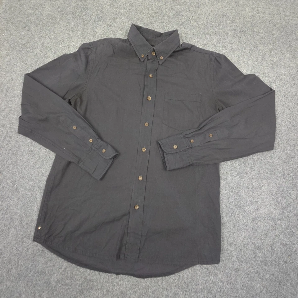 Vanishing Elephant Shirt Mens SMALL Black Long Sleeve Button up collared Size S - Image 4 of 4