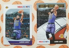 2019 2020 LeBron James Hoops Base & Lights Camera Action Winter 2 Card Lot Laker
