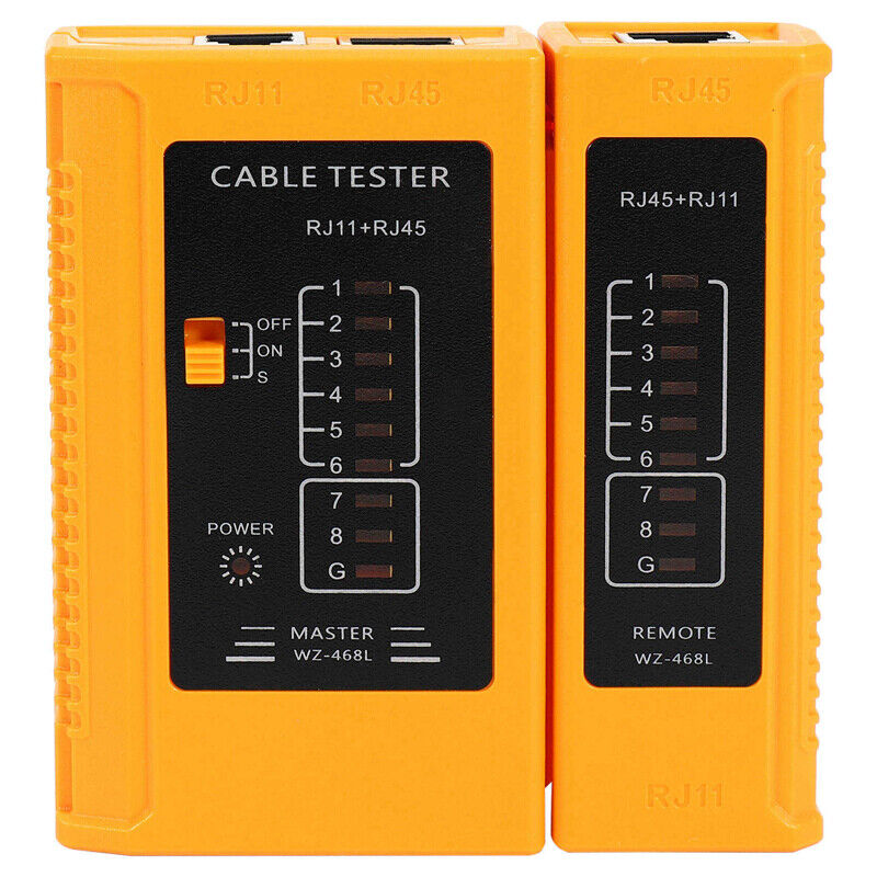 Image of 2X(Test Werkzeug für Netzwerk Kabel Tester RJ45 RJ11 RJ12 CAT5 CAT6 UTP USB La5)