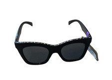 Foster Grant Sunglasses Bedazzled black cat eye NEW 