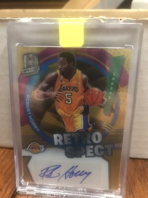 2021-22 Panini Spectra ROBERT HORRY RETROSPECT AUTO GOLD 10/10 Lakers #RSA-RHO