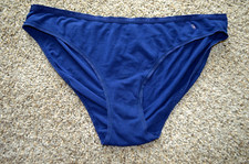 VTG Victoria Secret Low Rise Signature Band Cotton Bikini Panties XL