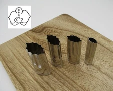 Takamori Decorative Stainless Vegetable Cutter Mold Holly leaf set of 4