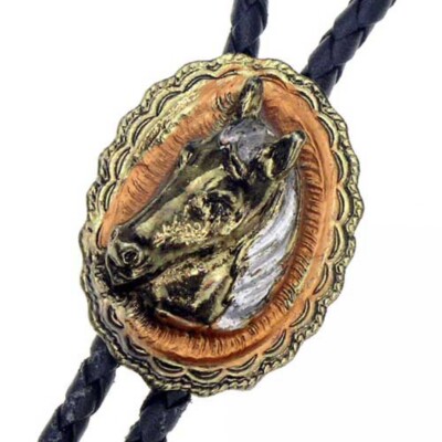 Bolo Tie Western, Pferd, Pony, Mustang, Bolotie, Cowboy, Western- Krawatte