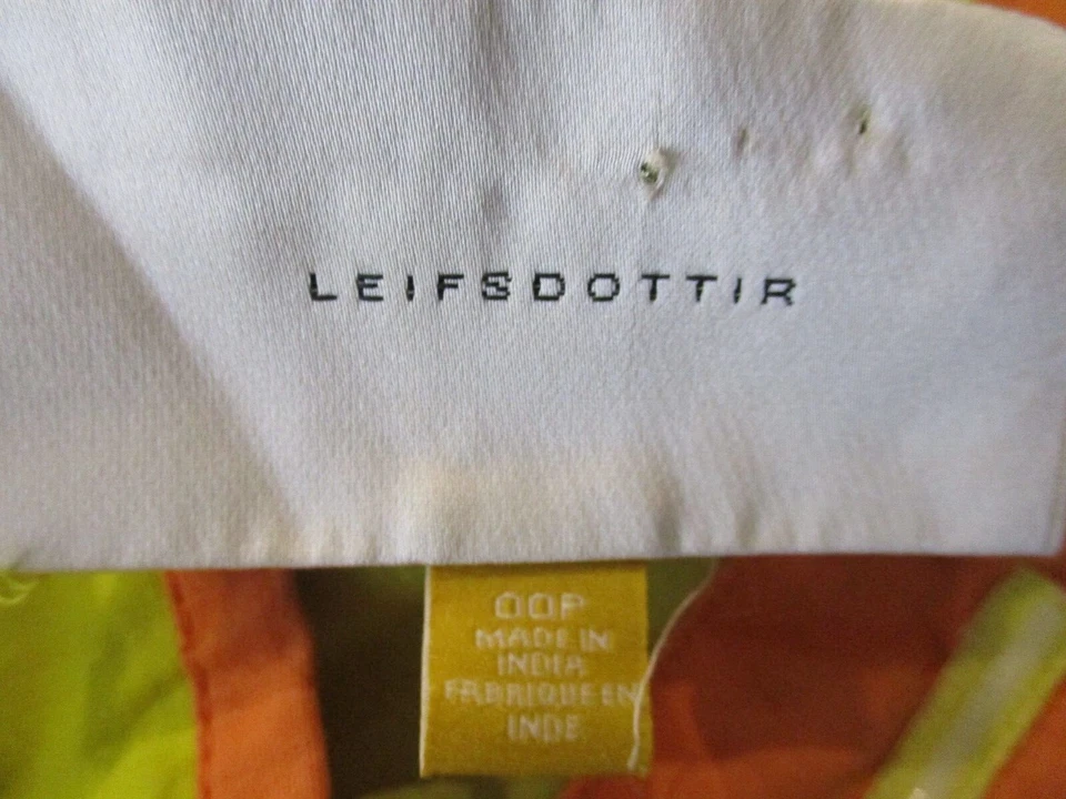 Leifsdottir женщин без бретелек платье желтый синий красный полоски 00P хлопок - Изображение 2 из 4