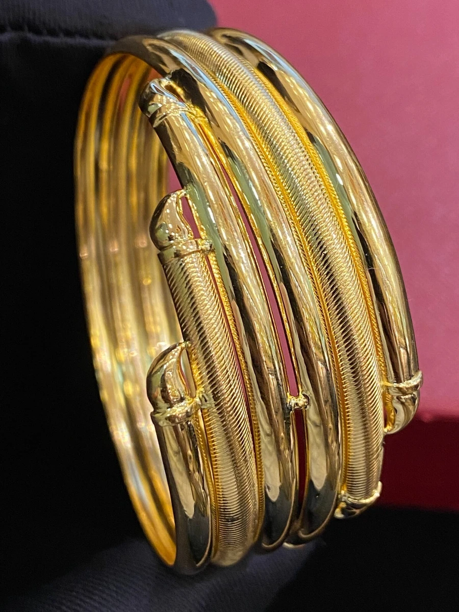 Handmade bangles design in gold deals
