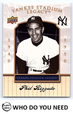 Phil Rizzuto  2008  UD Yankee Stadium Legacy Final Season Box Set #20