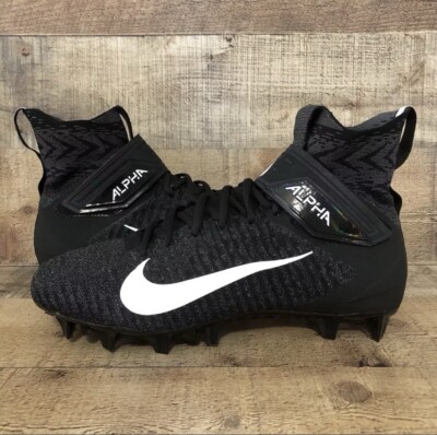 Nike Football Cleats Mens Size 11.5 Black Alpha Menace Elite 2