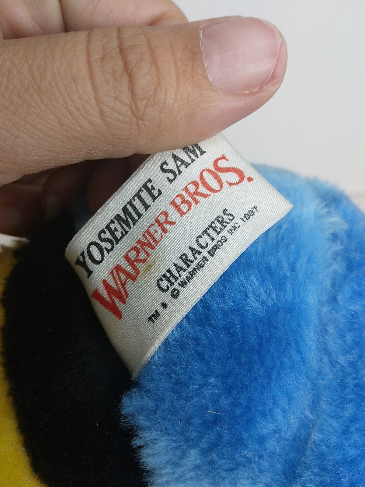 Vintage 1997 Yosemite Sam Plush Doll Warner Bros. Mighty Star Looney Tunes