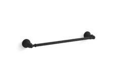 KOHLER Capilano 18 in. Towel Bar in Matte Black