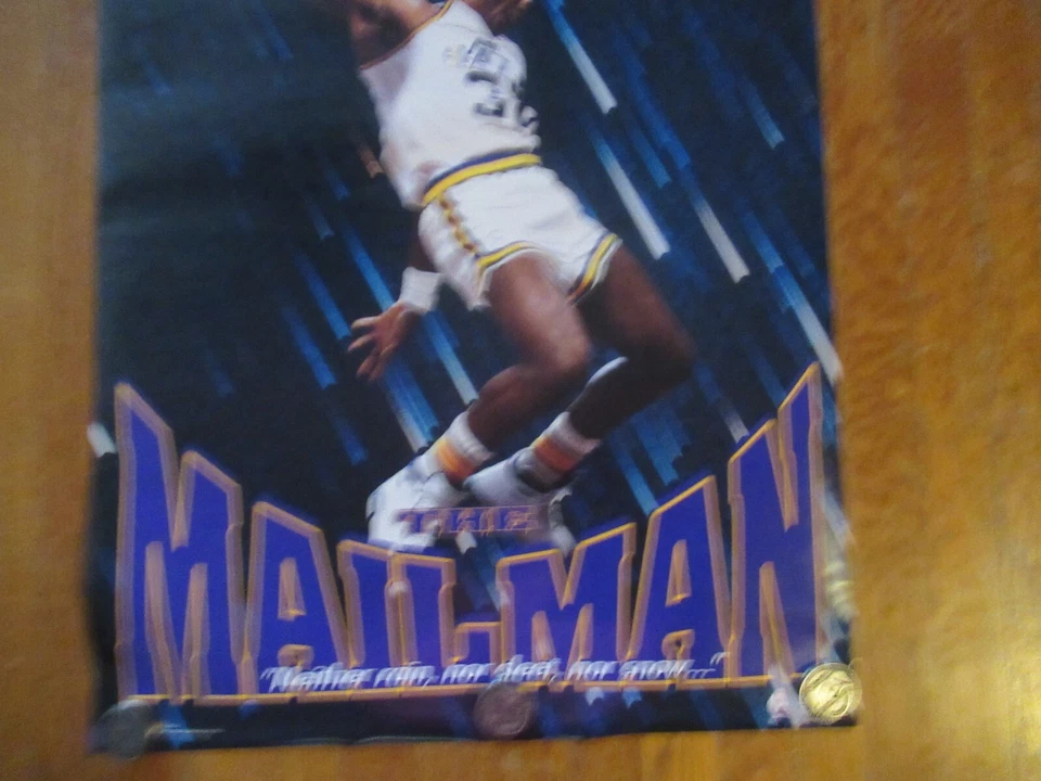 1991 karl malone the mailman costacos brothers poster new never opened - Image 3 of 4