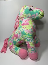 Beeposh Ashley Horse by Melissa  Doug Pink Green Paisley Plush Fleece 17" Stuff