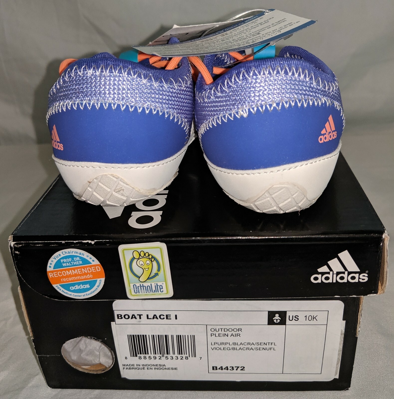 adidas BOAT LACE I Toddler Outdoor Water Shoes B44372   Size 10K image 3