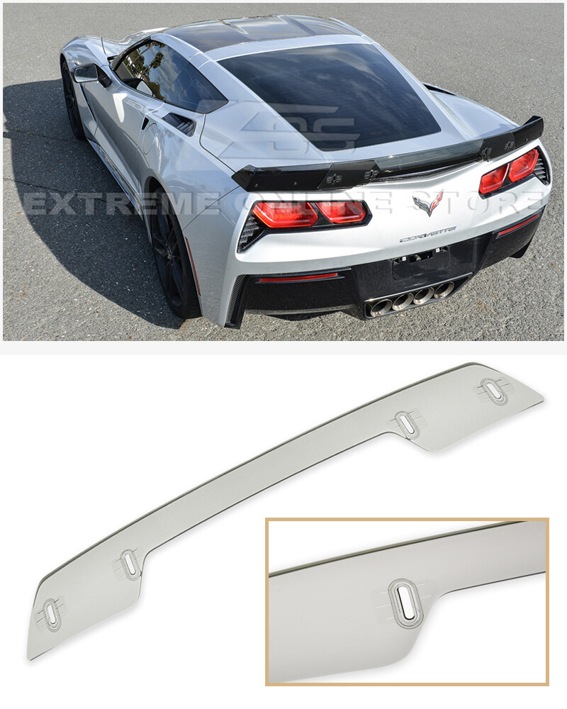 Z06 Z07 Stage 3 LIGHT TINT Rear Center Wickerbill Spoiler For 14
