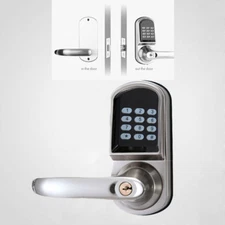 Mechanical Security Door Lock Keyless Keypad Code Lock Left Handle+Single Latch
