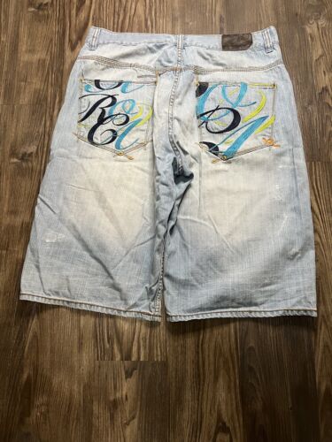 Vintage Rocawear Shorts Men 38  Denim Jeans Baggy 
