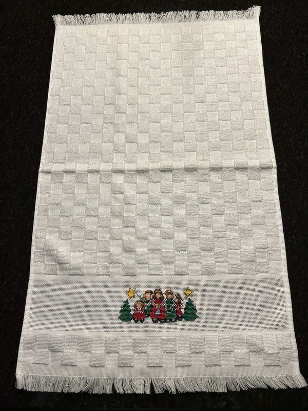 Cross Stitch "Angel” Towel