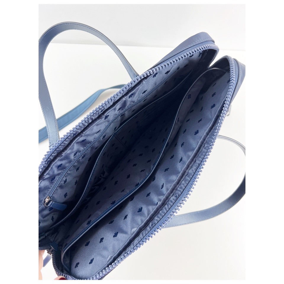 Kate Spade Laptop Messenger Bag 15" Jae Nightcap Blue Shoulder Purse Nylon 259 eBay