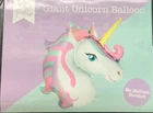 GIANT UNICORN FOIL BALLOON - SELF INFLATING/ NO HELIUM NEEDED - PARTY - 76 CM