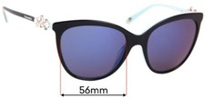 SFx Replacement Sunglass Lenses Fits Tiffany  Co Tf 4131-b-f - 56mm Wide