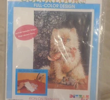 Dizzler Mini Colorlooks Iron-On Transfer Window Kitten # 56072