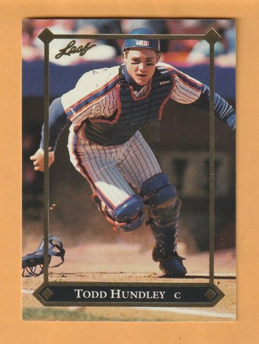 Todd Hundley #BC-7 1992 Leaf Gold Rookies card