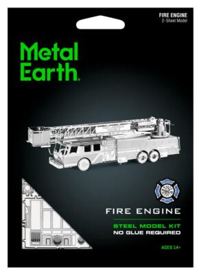 Fascinations Metal Earth 3D Steel Laser Cut Puzzle Model Kit - FIRE ENGINE TRUCK