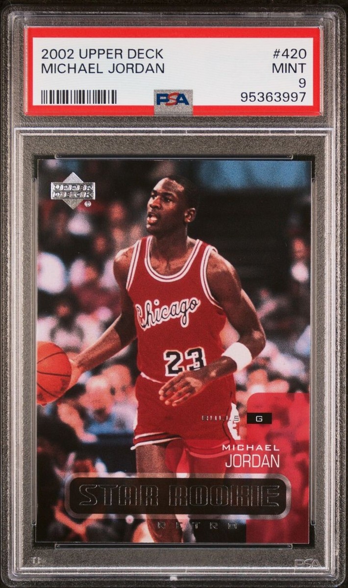マイケルジョーダン 1993 Upper Deck PSA 9 2002 Upper Deck Michael Jordan Retro Star Rookie #420 PSA 9