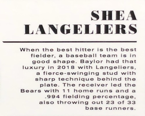 2019 Contenders Optic Shea Langeliers COLLEGE TICKET /20 ON CARD AUTO SSP RC #6 - Picture 13 of 20
