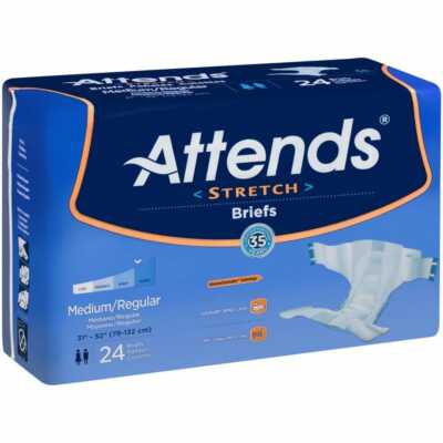 Attends DermaDry Stretch Medium/Regular 32'' - 54'' - Bag of 24