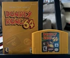 Donkey Kong 64 N64 w/ Manual Excellent Condition Authentic Tested and Working!
