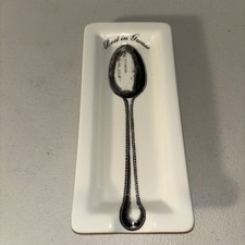 Fishs Eddy Spoonrest Spoon Rest Rest in Grease EUC 8.75?