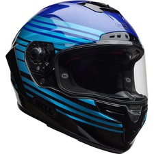 Bell Race Star DLX Flex Motorcycle Motorbike Helmet - Dash Gloss Blue / Black