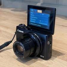 Canon G7X Compact Camera Vlogging Camera 20.2MP Flip Screen Boxed Excellent Cond