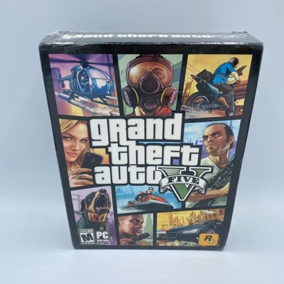 Grand Theft Auto V Five GTA V for PC / DVD-ROM New Factory Sealed