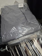 Adidas Men's Fleece Pant Grey/White XL - MSRP 50