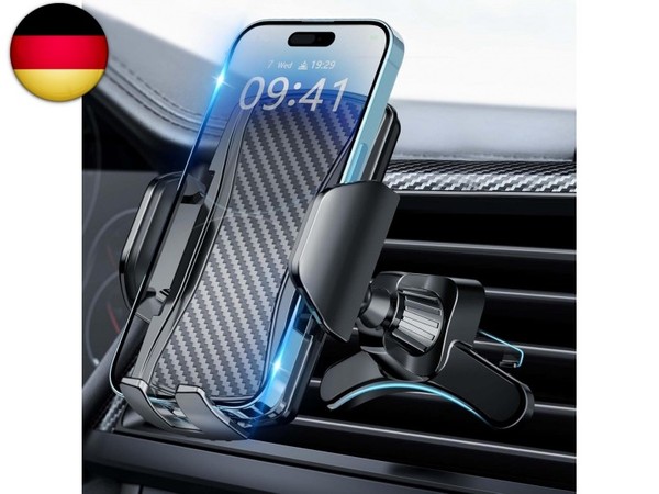 Handyhalter Auto LüFtung 360° Drehbar Kfz Handyhalterung Mit Hakenclip Und B-image