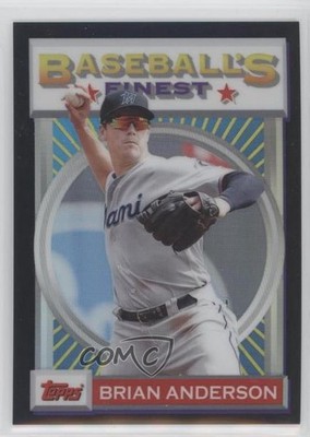 2020 Topps Finest Flashbacks Black Refractor 4/25 Brian Anderson #74 3c2