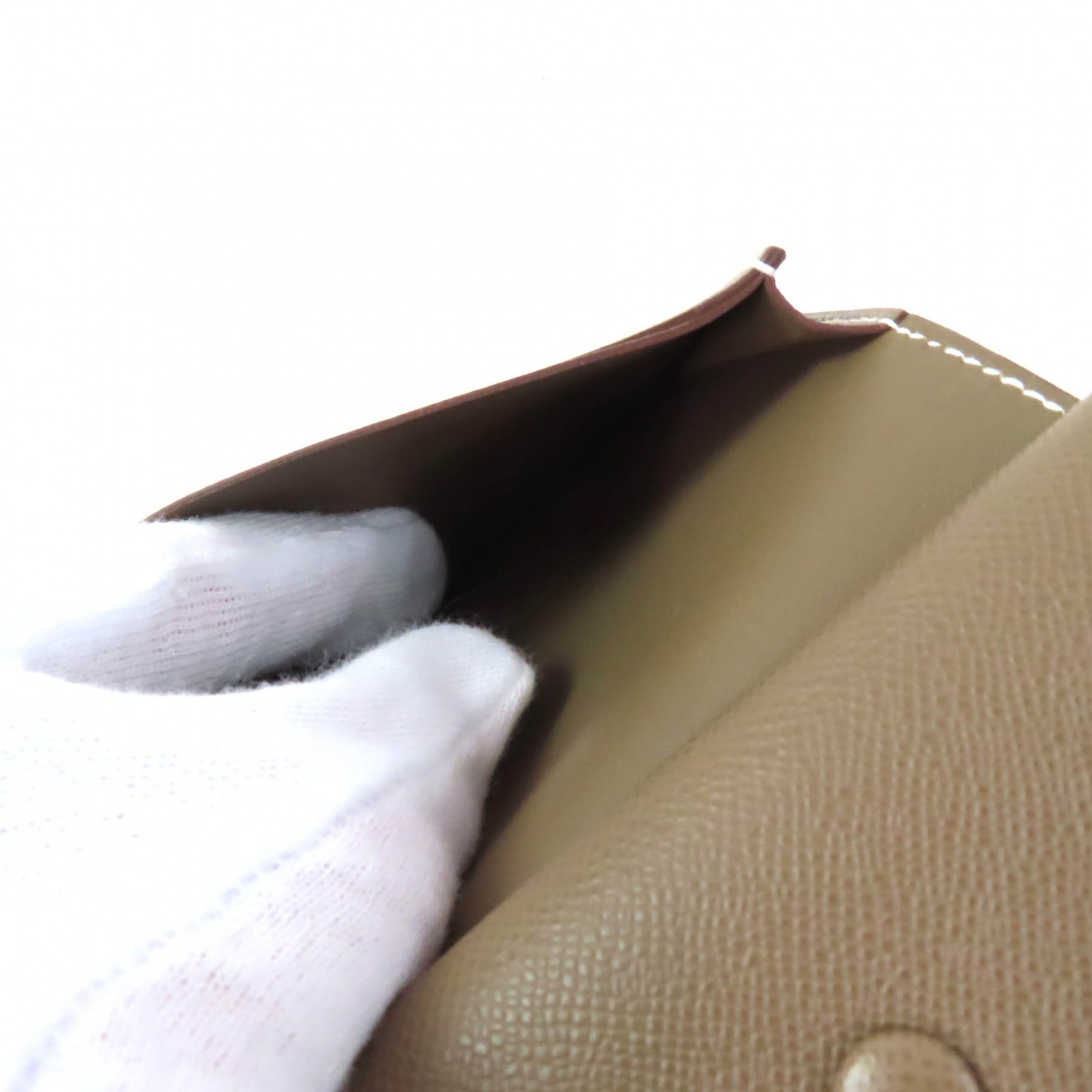 HERMES Card Case Bearn Mini H logo Metal mini wallet withcoin case Vaugham Women thumbnail 6