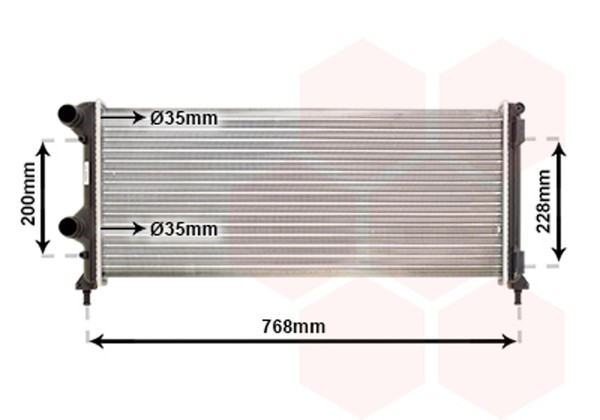 VAN Wezel MotorküHler WasserküHler 17002250 FüR Doblo Fiat GroßRaumlimousine JTD-image