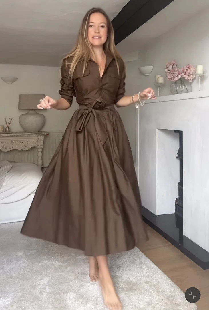 Zara Brown Shirt Dresses for sale | eBay Zara Brown Shirt Dresses for sale | eBay