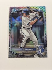 2025 BOWMAN DRAFT CHROME SEAN GAMBLE   1ST BOWMAN METAL REFRACTOR  /100  BDC-178
