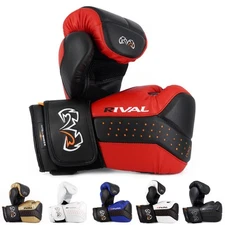RIVAL Boxing RB10 Intelli-Shock Bag Gloves, Hook and Loop, D3O Shock Absorption