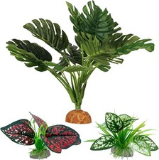 Reptile Artificial Plants, Terrarium Plants Decorations Supplies, Aquarium Fish