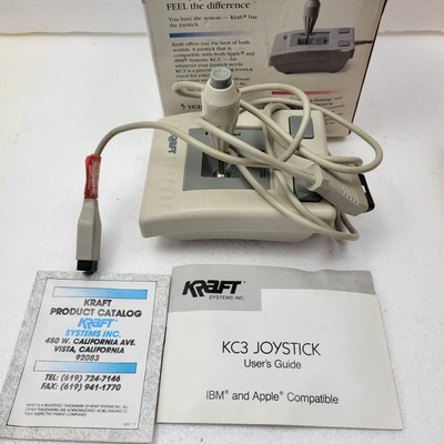 Kraft KC3 Precision Joystick Apple / IBM Compatible Original Box Instructions