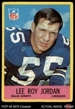 1967 Philadelphia #54 Lee Roy Jordan Cowboys RC 2 - GOOD