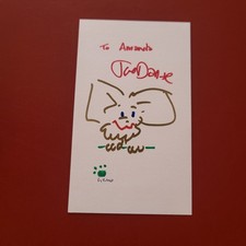 Joe Dante Gremlins Color Signed Sketch Index Card Autograph Joe Dante Gremlins Color Signed Sketch Index Card Autograph