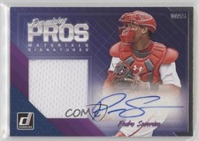 2018 Panini Donruss Promising Pros Materials Signatures Pedro Severino Auto 7ti