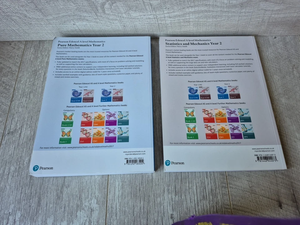 Pearson Edexcel A-Level Pure Mathematics & Statistics Year 2 Textbook bundle - Image 2 of 4